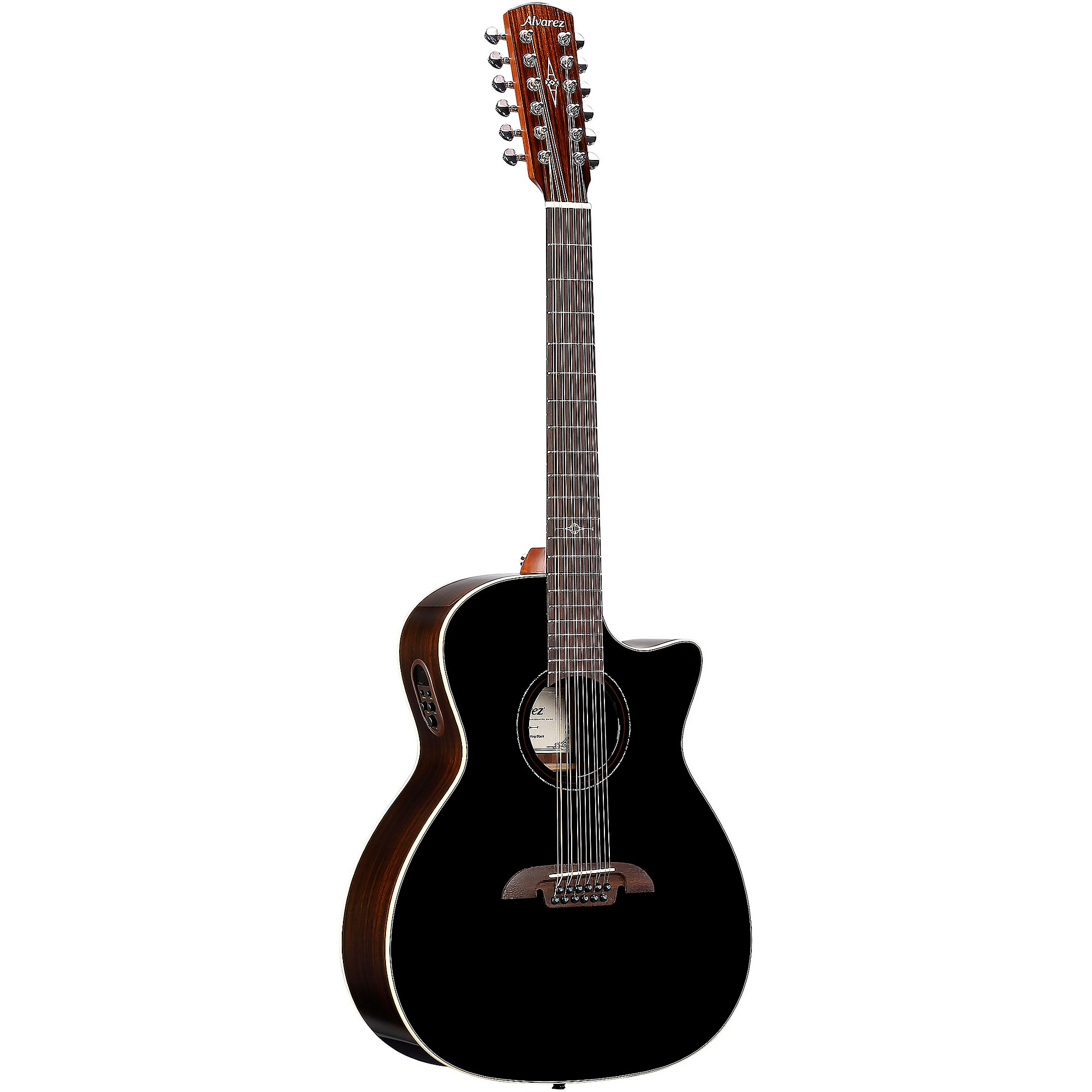 Alvarez AG70CE 12-струнная акусто-электрическая гитара Grand Auditorium, черная