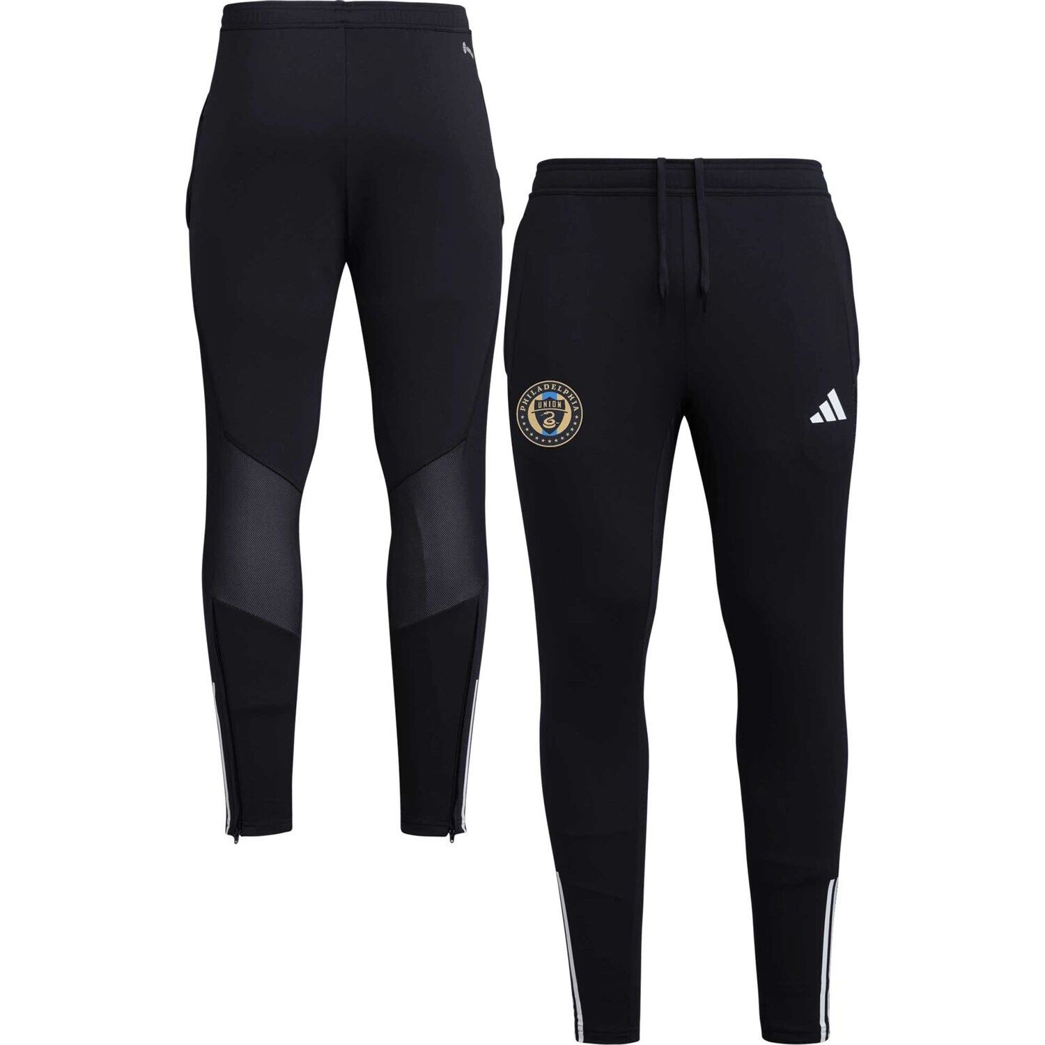 

Мужские черные тренировочные брюки Philadelphia Union 2023 On-Field Team Crest AEROREADY adidas, Черный