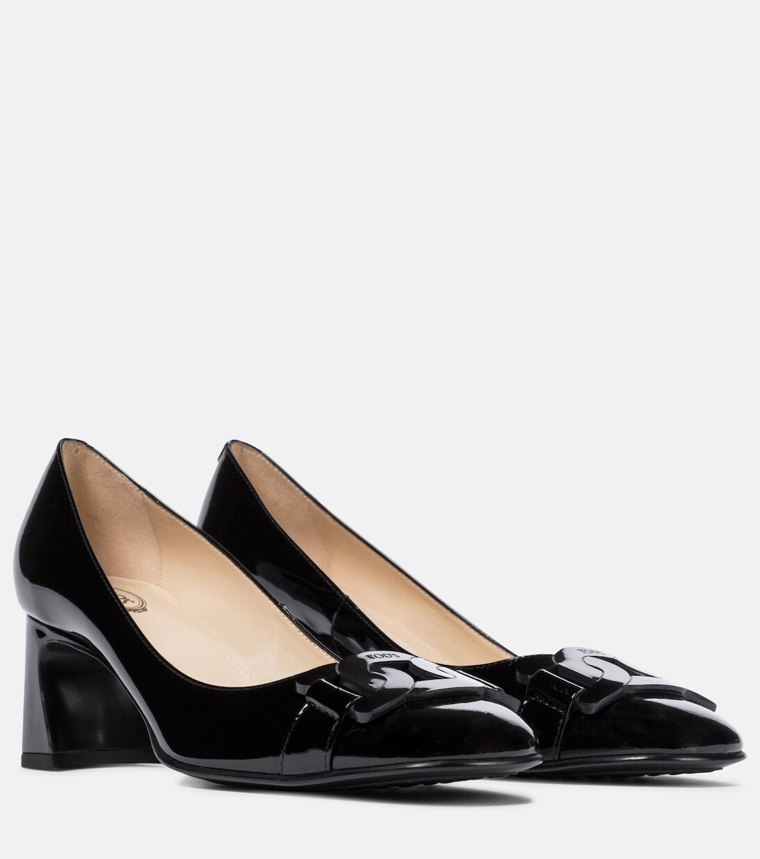 

Туфли-лодочки Slide из лакированной кожи Tod's, черный