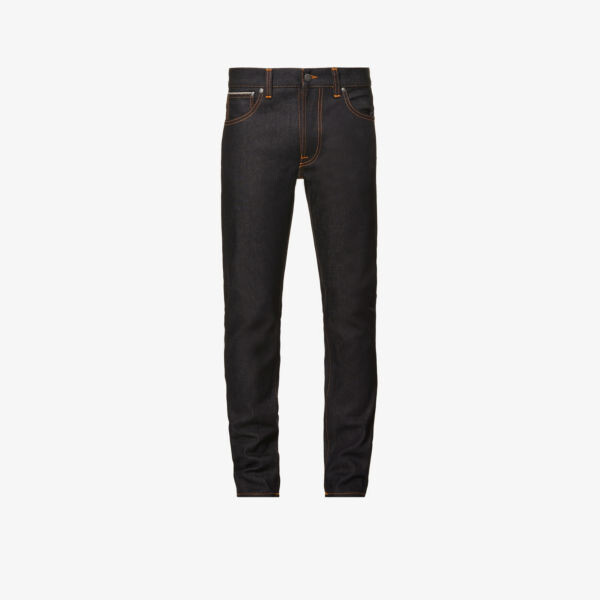 

Lean Dean зауженные джинсы прямого кроя из эластичного денима Nudie Jeans, цвет dry true selvage