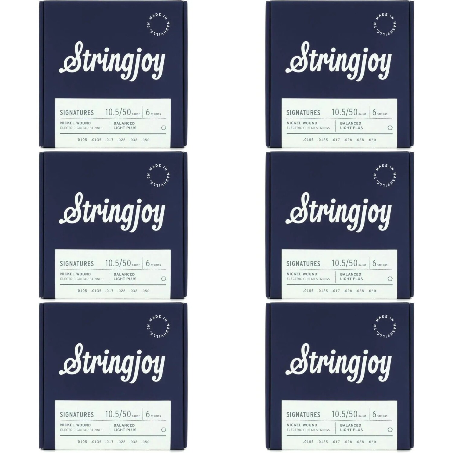 

Stringjoy Signatures Сбалансированные струны для электрогитары с никелированной обмоткой — калибр Light Plus (6 шт.)