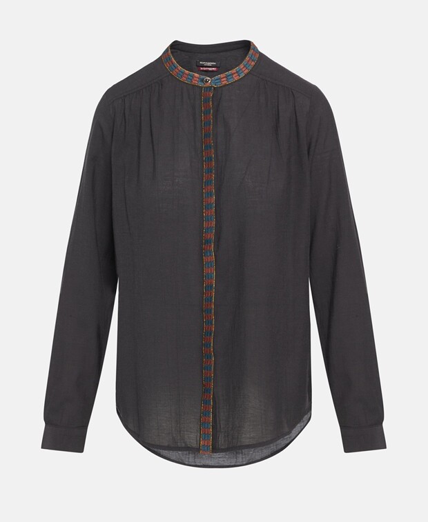 

Органик блузка Scotch & Soda, цвет Caviar Black