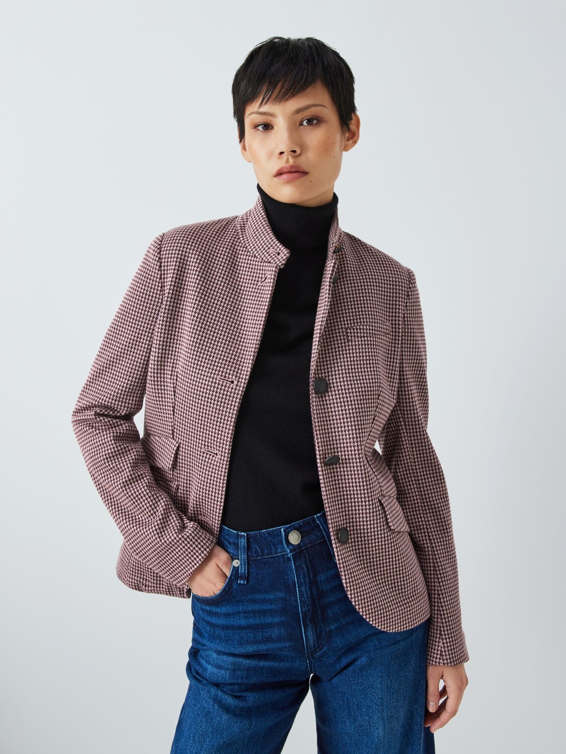 

Итальянский пиджак в клетку Slade rag & bone, розовый/мульти