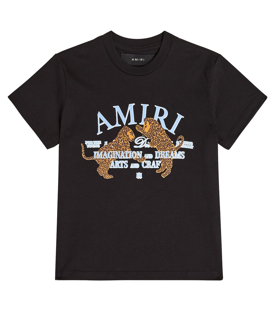 

Футболка из хлопкового джерси arts district Amiri Kids, черный