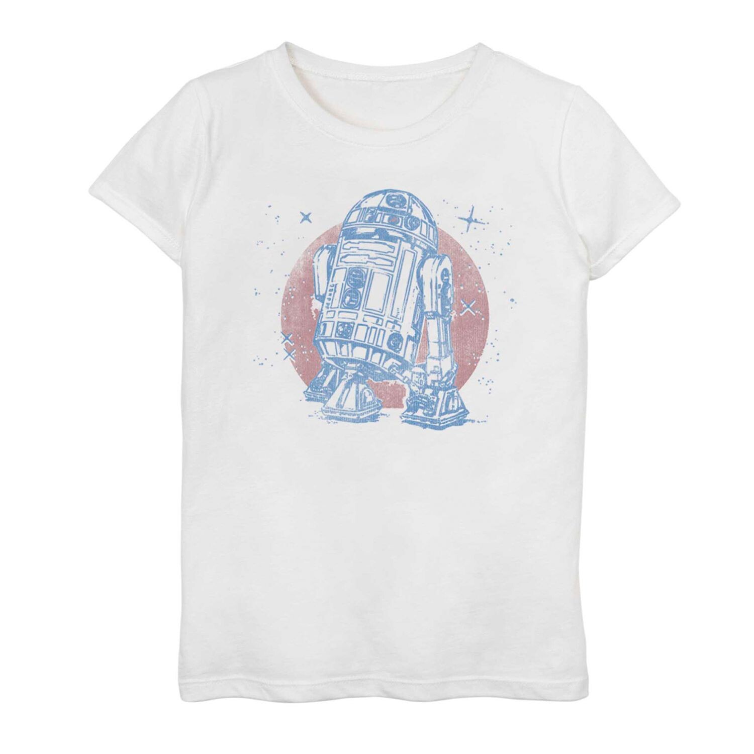 

Футболка с рисунком «Звездные войны R2-D2» для девочек 7–16 лет Licensed Character, белый