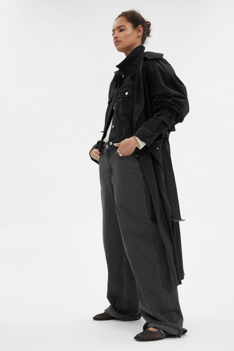 

Широкие, длинные джинсы и другие истории H&M, черный