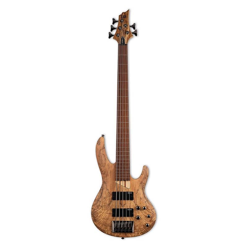 Басс гитара ESP LTD B-205SM Fretless 5-String Electric Bass Guitar with Roasted Jatoba Fingerboard, Ash Body, Spalted Maple Top, and 5-Piece Maple or Jatoba Neck