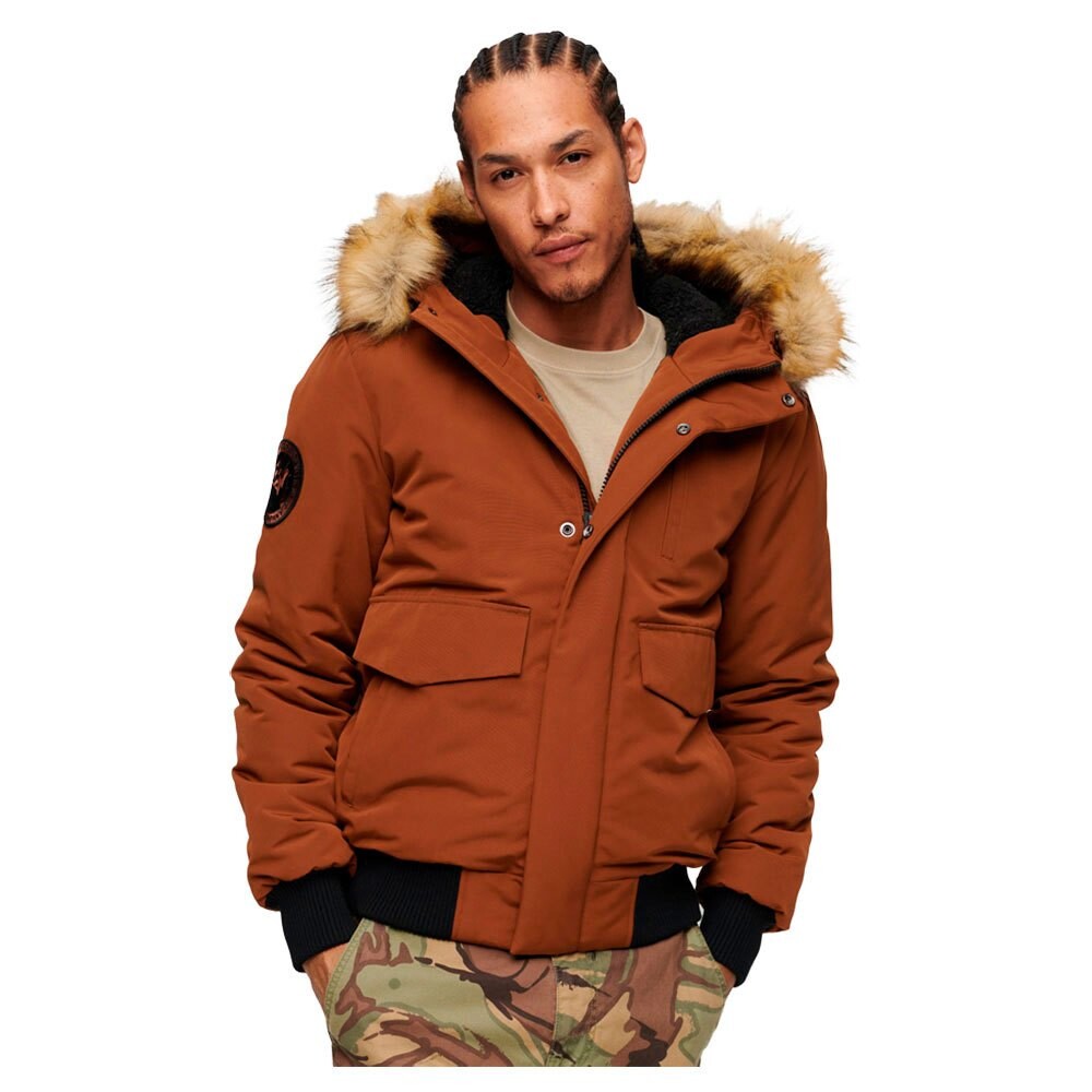 

Пуховик Superdry Everest, коричневый