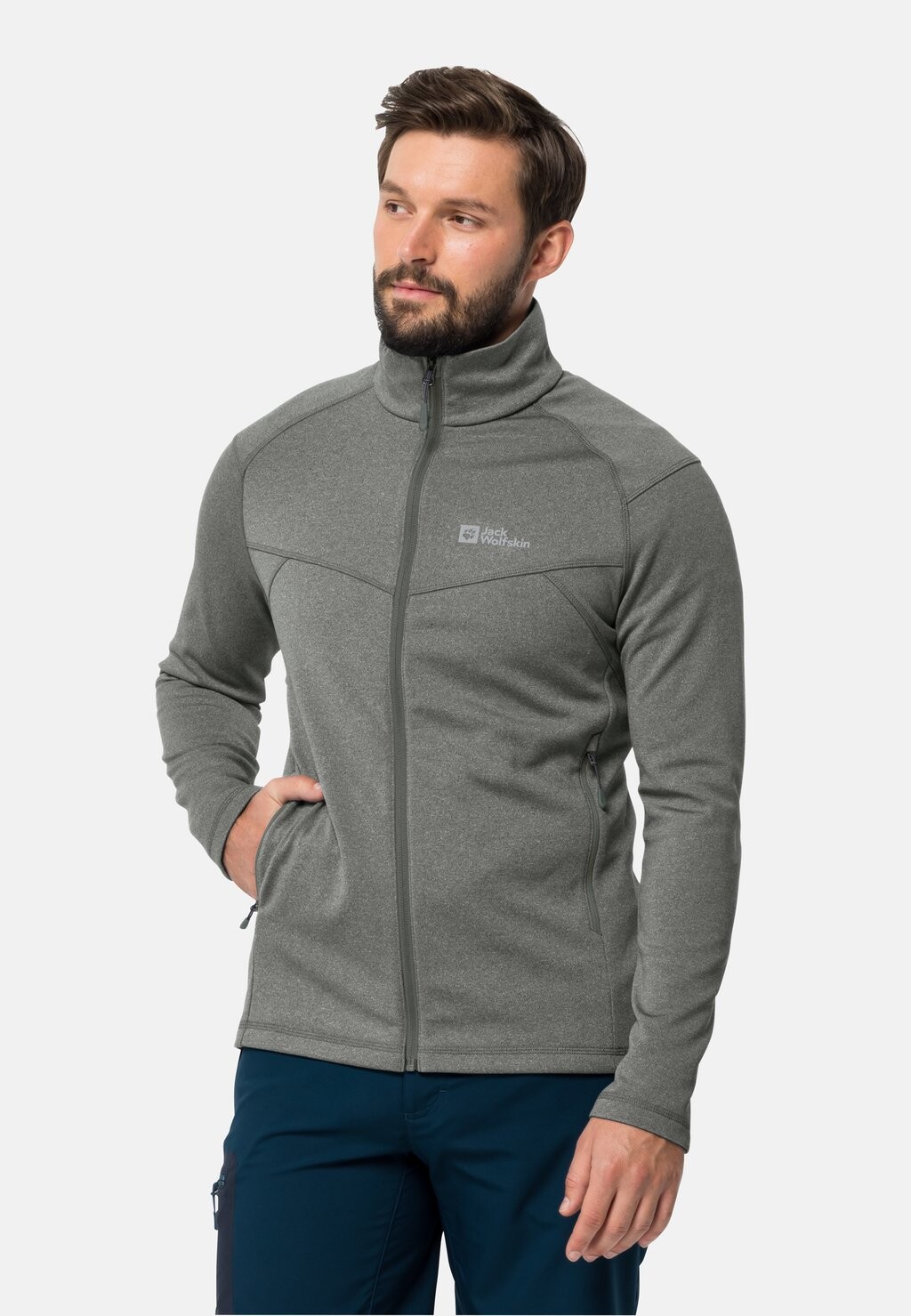 

Флисовая куртка FORTBERG FZ M Jack Wolfskin, цвет gecko green