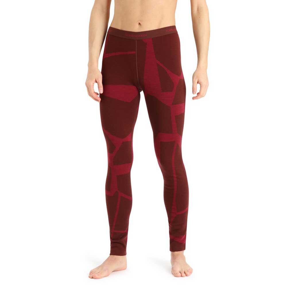 

Базовые брюки Icebreaker 250 Vertex Leggings Fractured Landscapes, серый