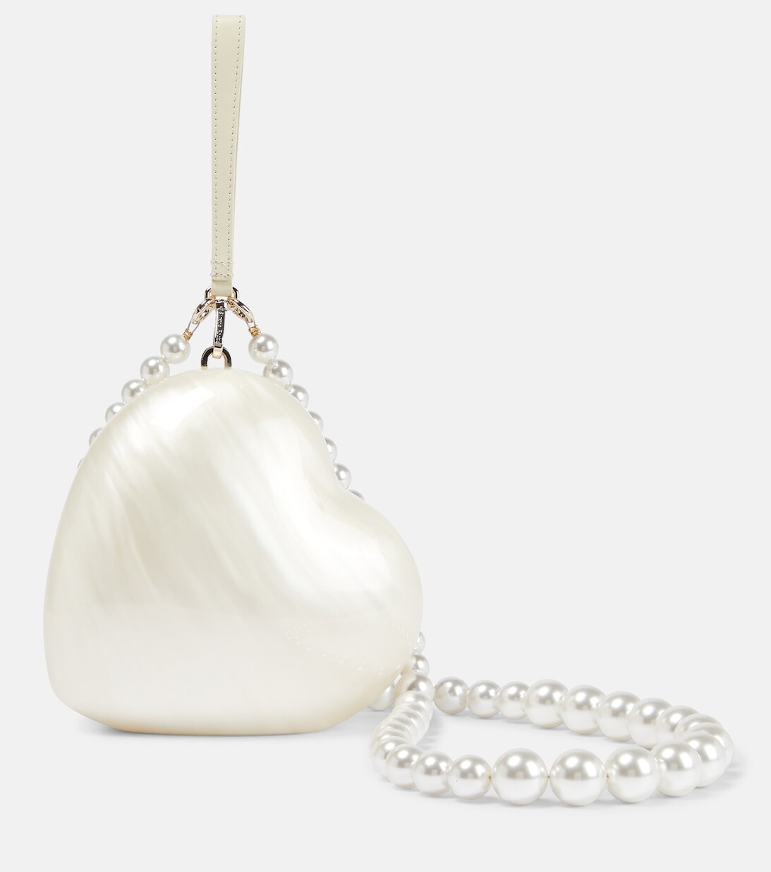 

Клатч Bridal Heart с искусственным жемчугом Simone Rocha, белый