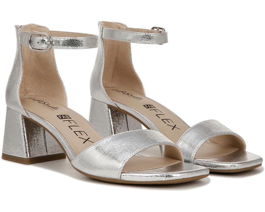

Туфли LifeStride Cassidy Ankle Strap Dress Sandals, серебряный, Серый