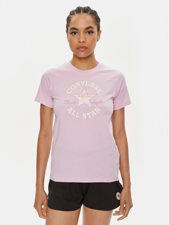 

Футболка стандартного кроя Converse, фиолетовый