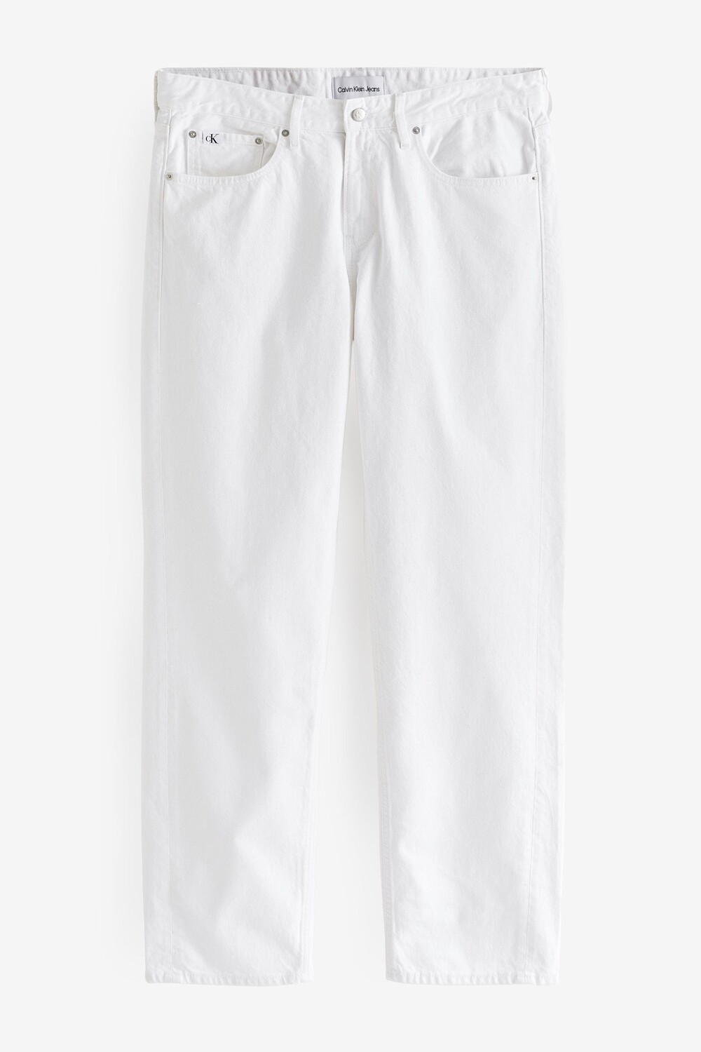 

Прямые джинсы из денима 90-х годов Calvin Klein Jeans, белый