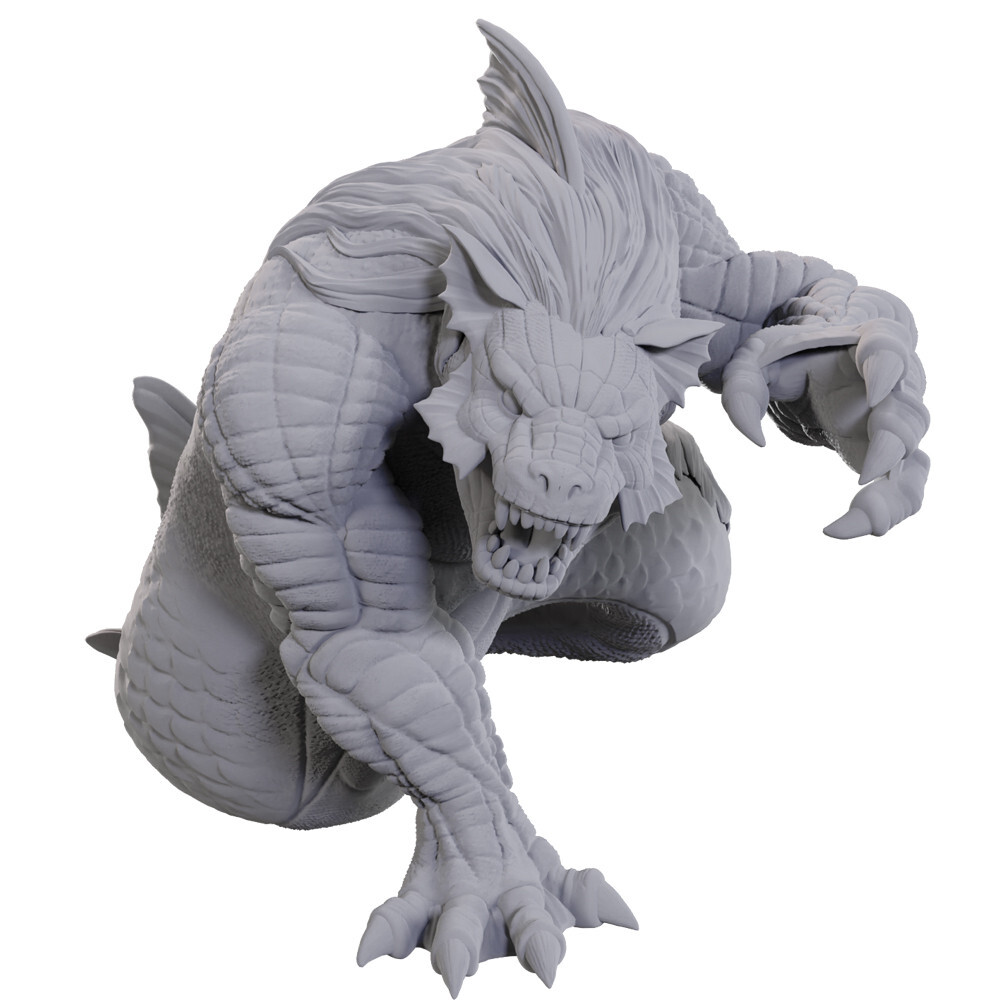 

Миниатюра WizKids/NECA D&D Nolzur's Marvelous Unpainted Minis: W23 Sea Lion