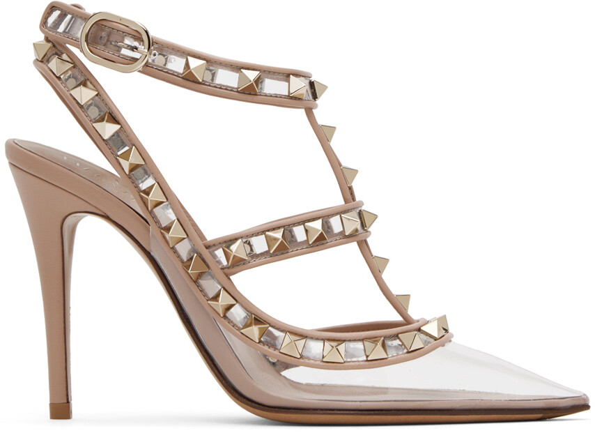 

Розовые туфли на каблуке Rockstud Valentino Garavani