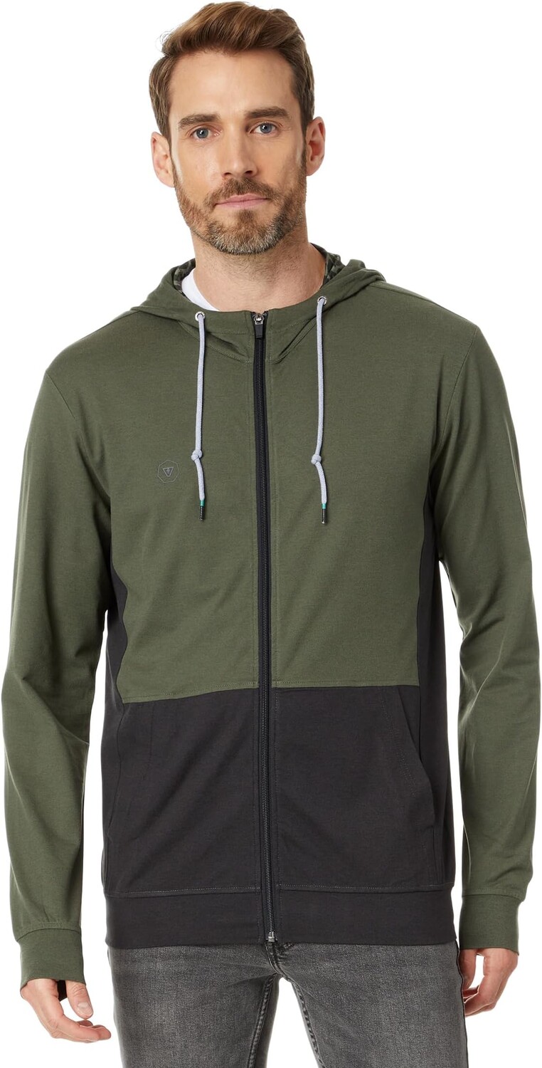 

Толстовка с молнией во всю длину Comp Lite Eco VISSLA, цвет Tarp Heather