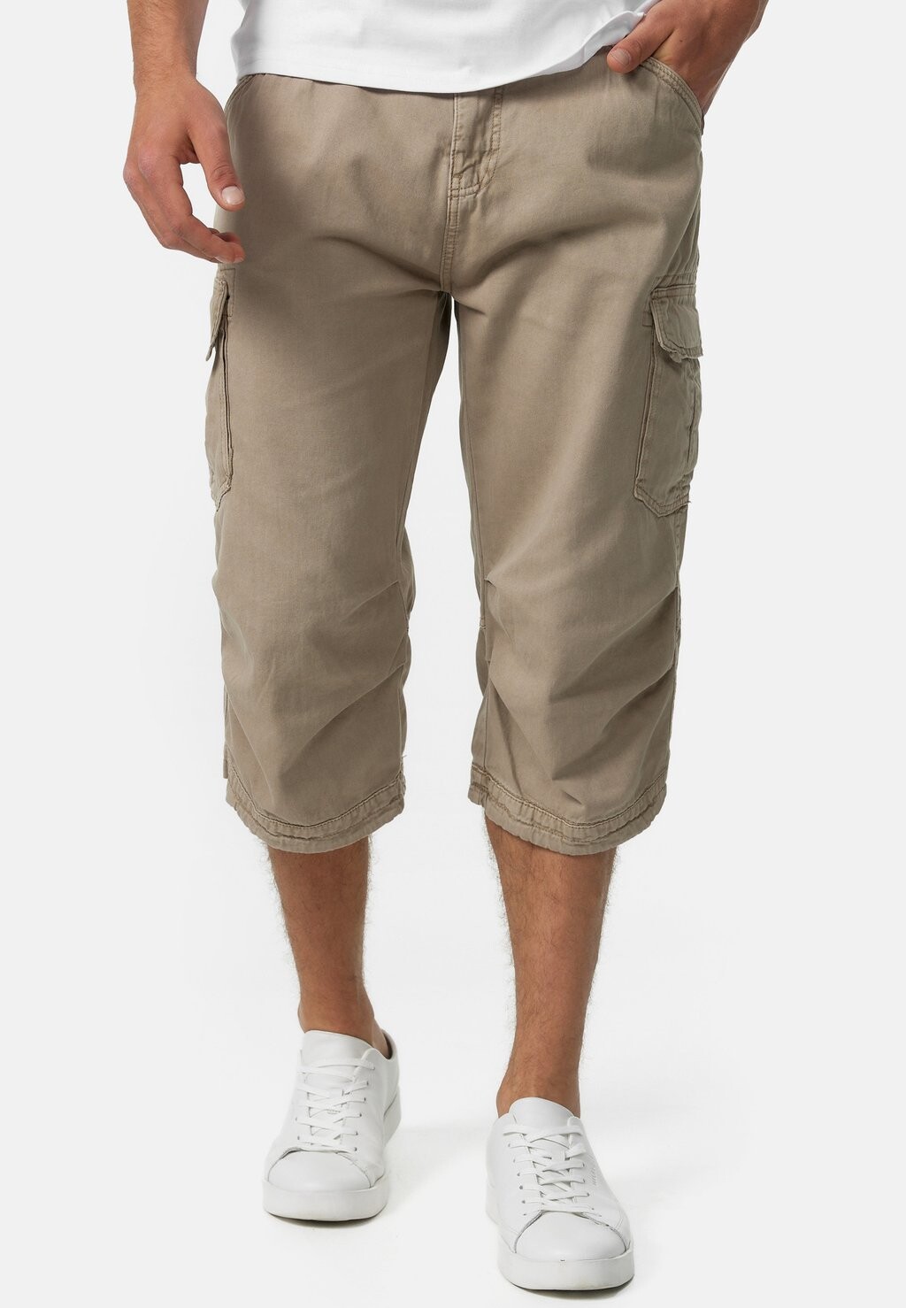 

Шорты MIT GÜRTEL NICOLAS INDICODE JEANS, цвет greige