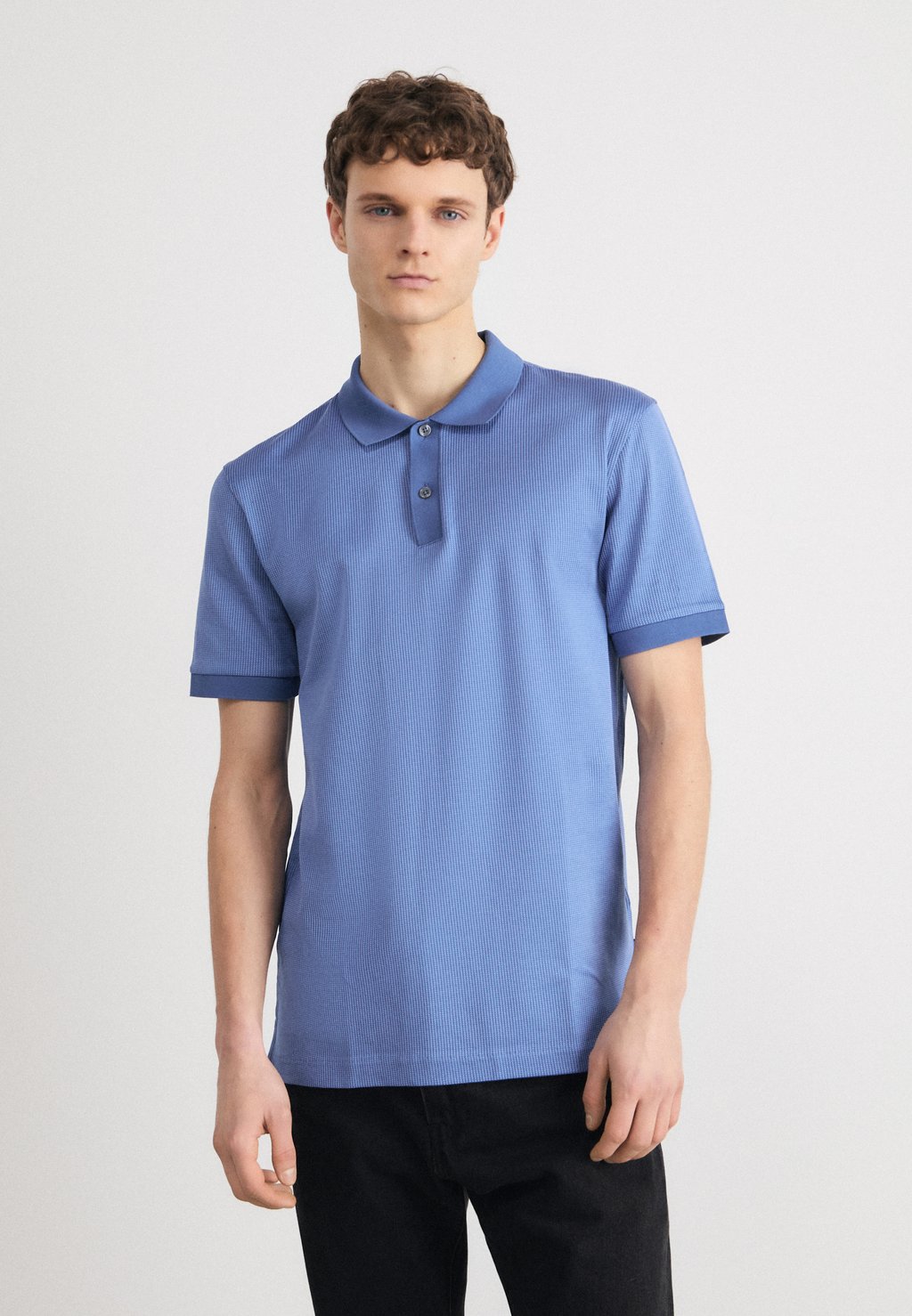 Рубашка-поло Parlay BOSS, цвет open blue