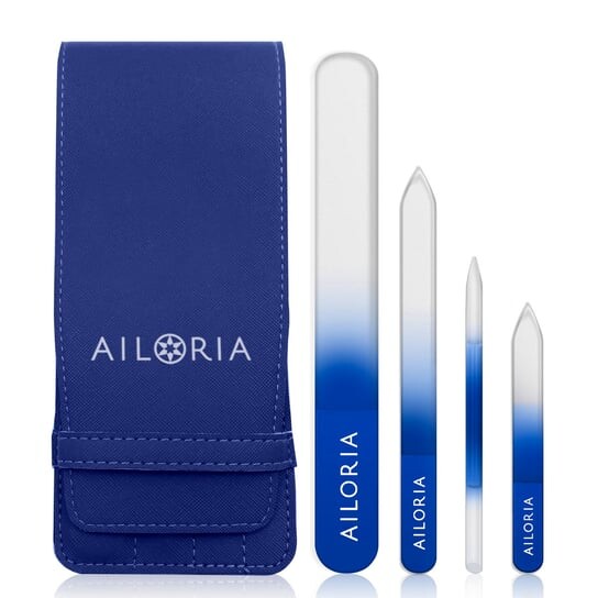 

Набор пилочек для ногтей в футляре из искусственной кожи Ailoria, Contour