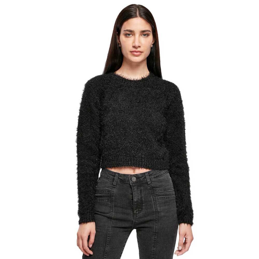 

Свитер Urban Classics Cropped Feather O Neck, черный