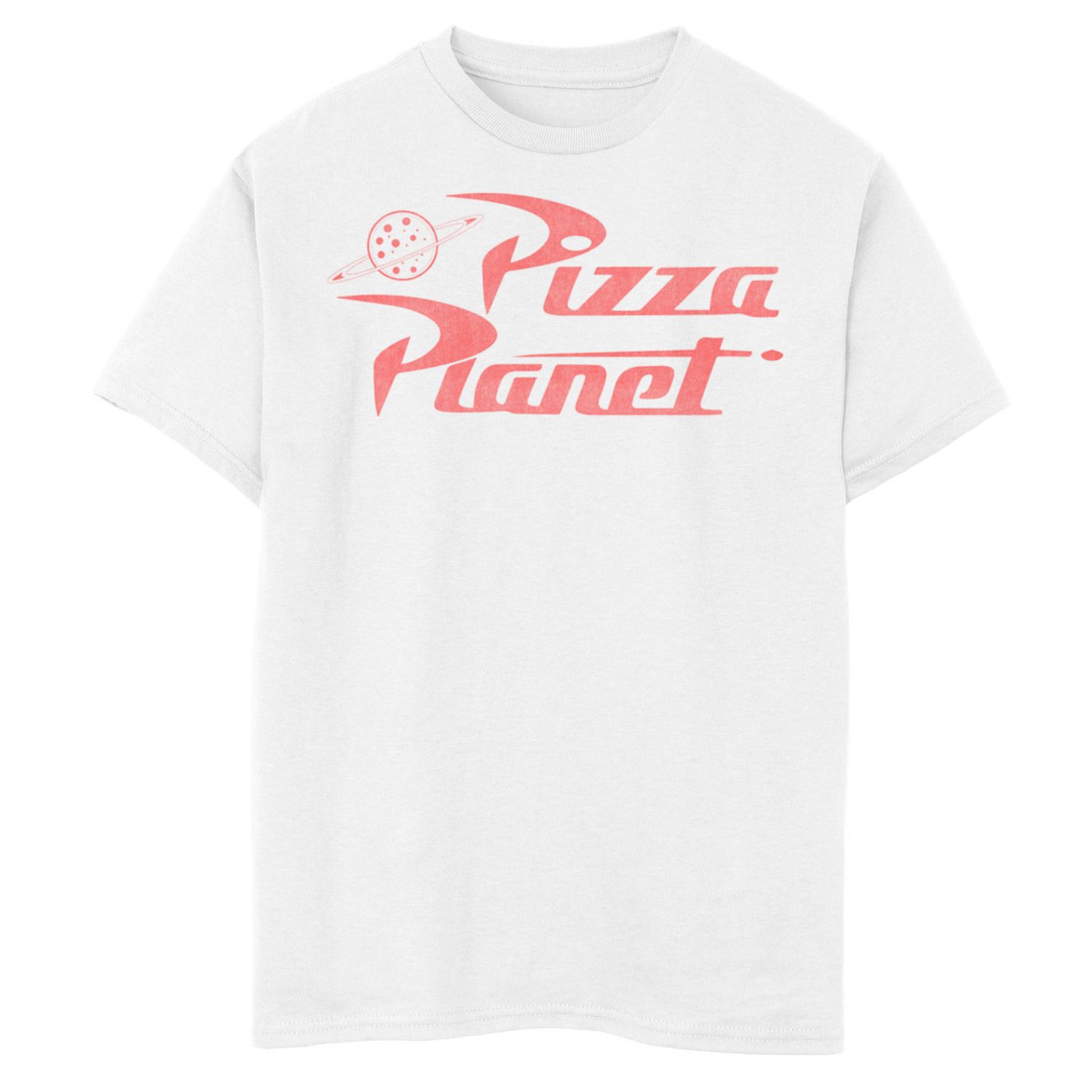 Футболка с логотипом Disney/Pixar's Toy Story для мальчиков 8–20 лет Pizza Planet Disney / Pixar, белый футболка с клетчатым логотипом disney pixar s toy story для мальчиков 8–20 лет pizza planet disney pixar