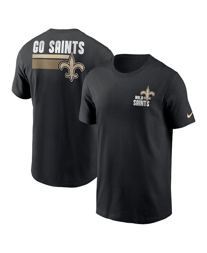 

Мужская черная футболка New Orleans Saints Blitz Essential Nike, черный