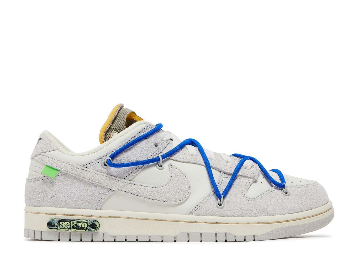 

Кроссовки Nike Off-White X Dunk Low 'Lot 32 Of 50', белый