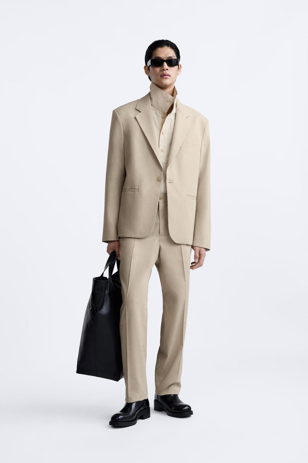 

Костюм брюки ZARA, кэмел