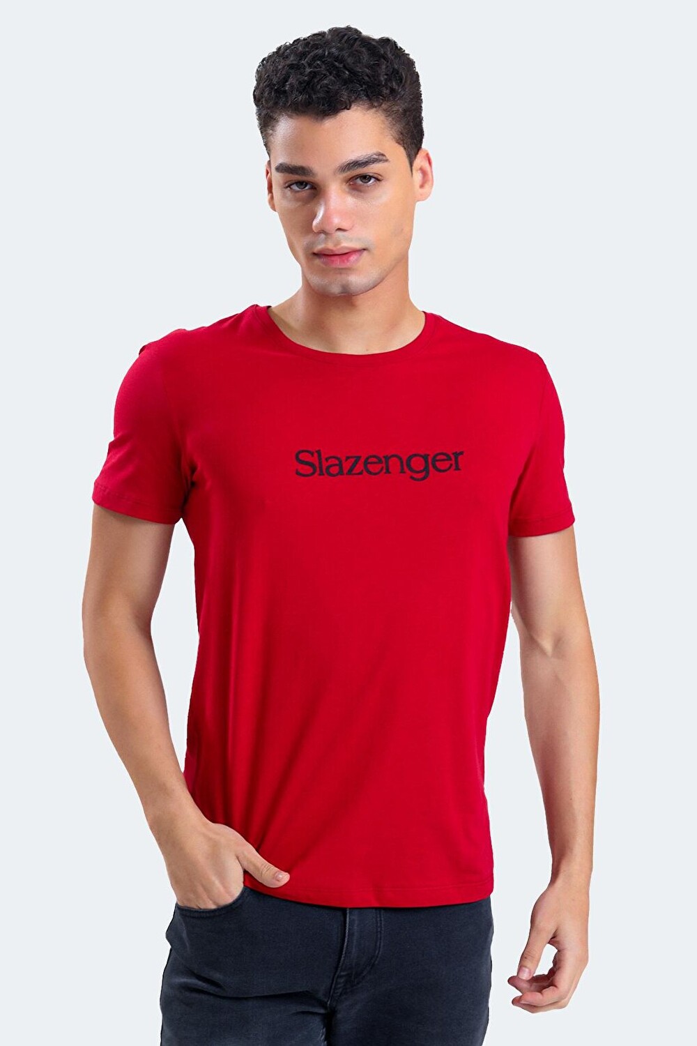 

SABE I Мужская футболка бордовый красный SLAZENGER