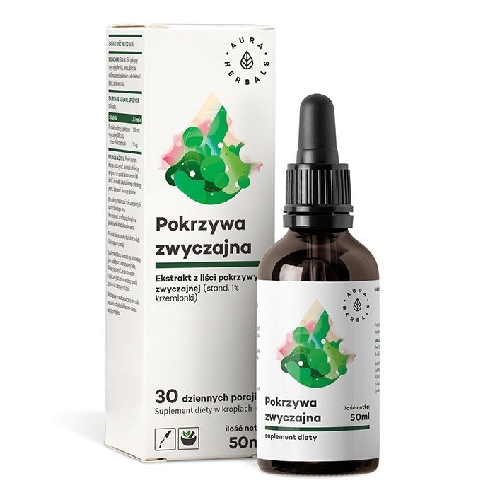 

Экстракт крапивы Aura Herbals Pokrzywa Zwyczajna Krople, 50 мл