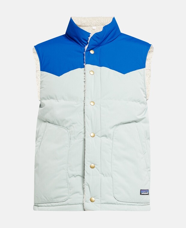 

Двусторонний пуховик Patagonia, бирюзовый