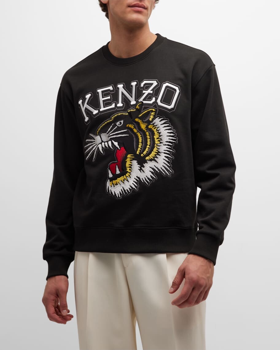 

Мужская классическая толстовка Tiger Varsity Kenzo, Черный