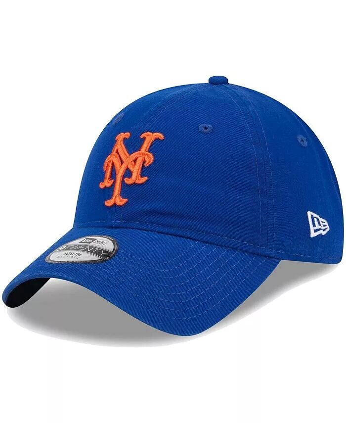 

Регулируемая шапка Royal New York Mets Team 9TWENTY для маленьких мальчиков и девочек New Era, синий