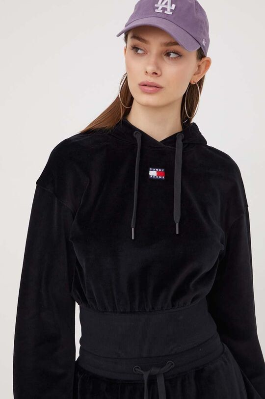 

Велюровая толстовка Tommy Jeans, черный