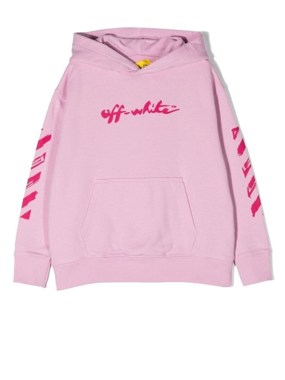 

Off-White Kids худи с логотипом, розовый