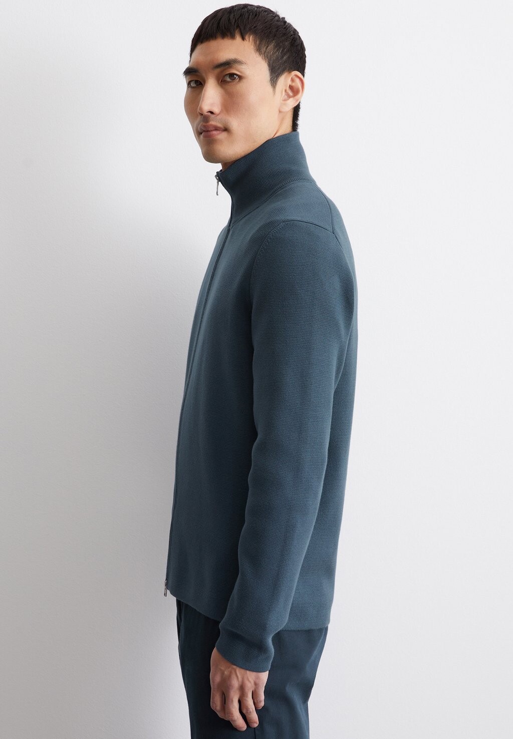 

Кардиган ZIPPER-REGULAR AUS REINER Marc O'Polo, синий