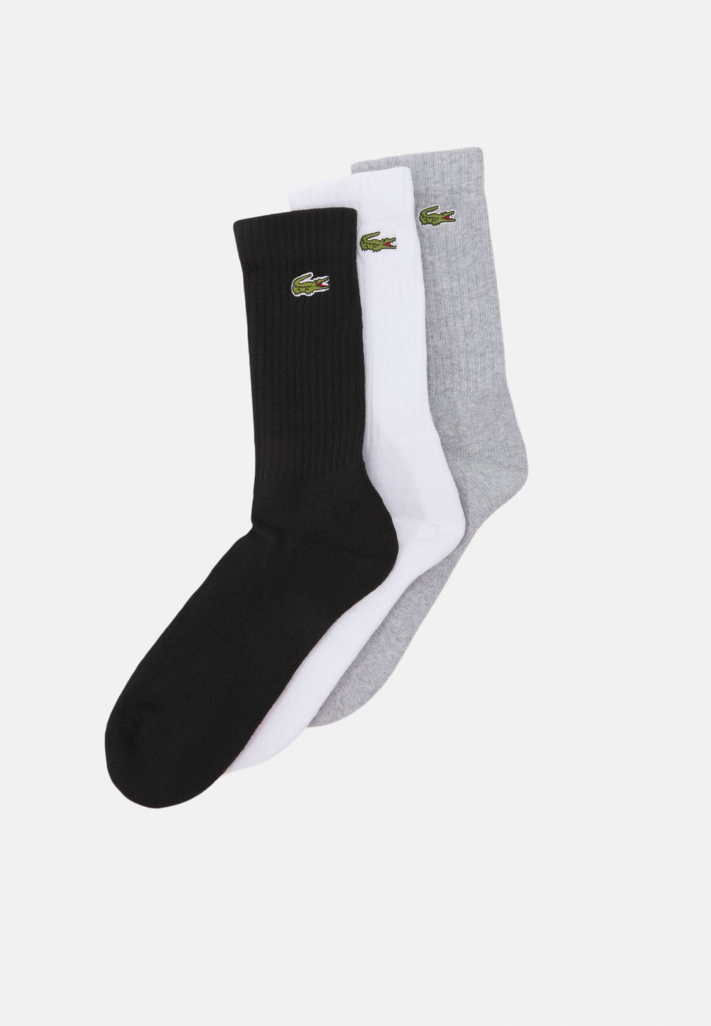 

Носки 3 PACK Lacoste, цвет silver chine/white/black