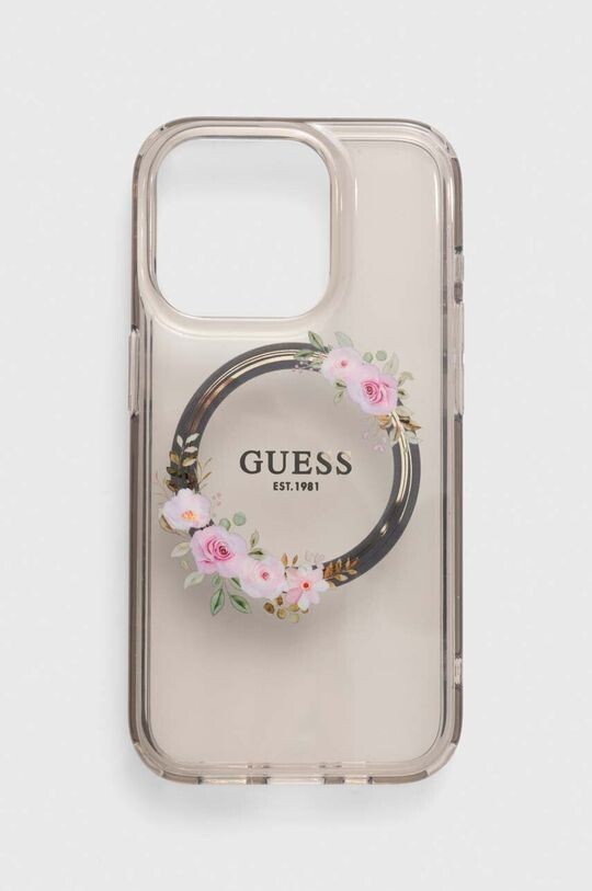 

Чехол для iPhone 15 Pro 6,1 дюйма Guess, прозрачный