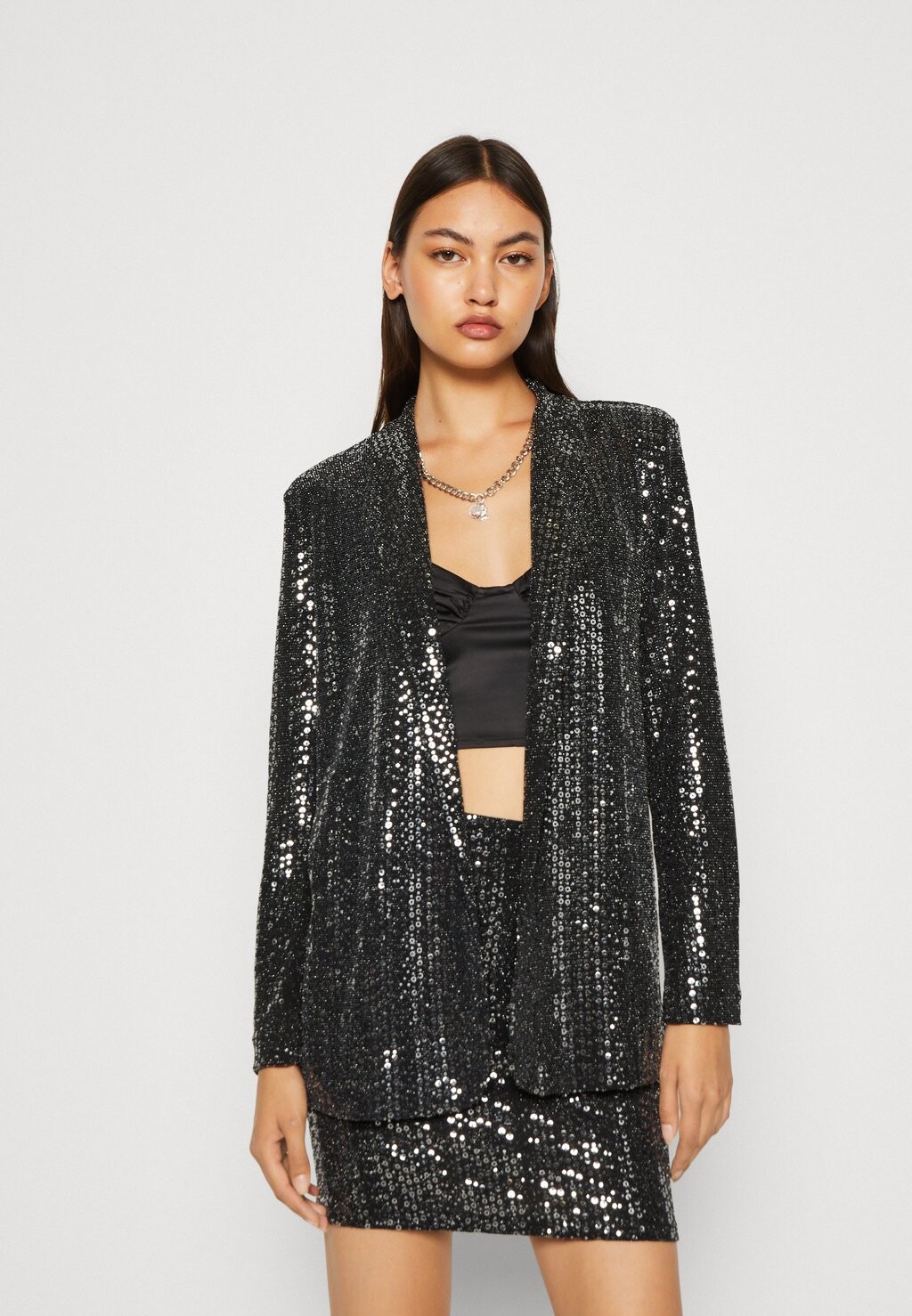 

Блейзер Pieces PCSIDDY, цвет black/silver