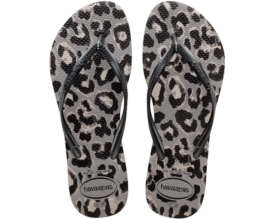 

Сандалии Havaianas Slim Animals Flip Flop Sandal, цвет Steel Grey/Grey