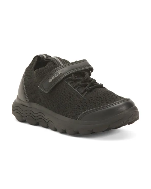 

Низкие кроссовки Spherica (Little Kid, Big Kid) Geox, черный