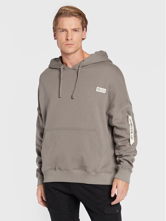 

Толстовка обычного кроя Alpha Industries, серый