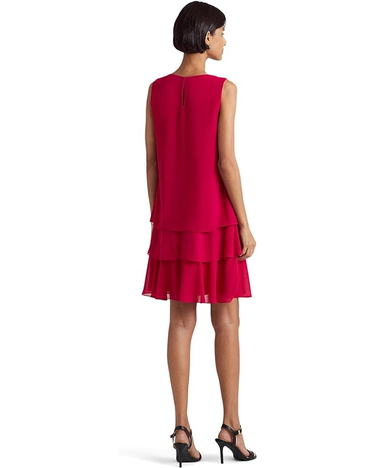 

Платье LAUREN Ralph Lauren Crepe Shift Dress, цвет Classic Red
