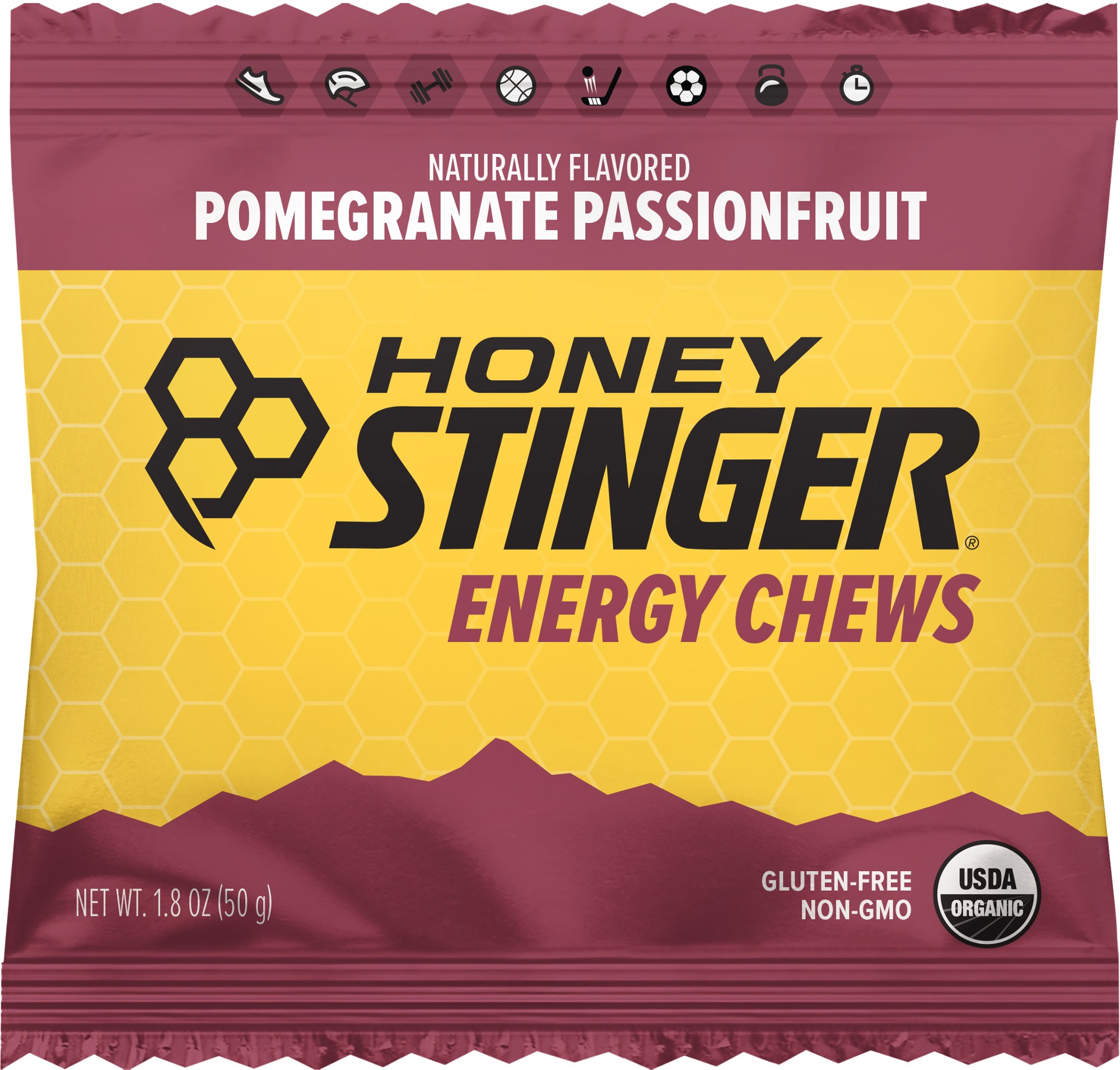 Органические энергетические жевательные конфеты Honey Stinger