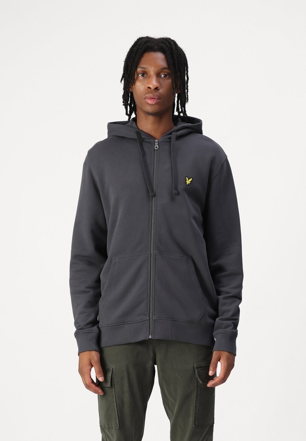 

Толстовка на молнии Lyle & Scott, антрацит