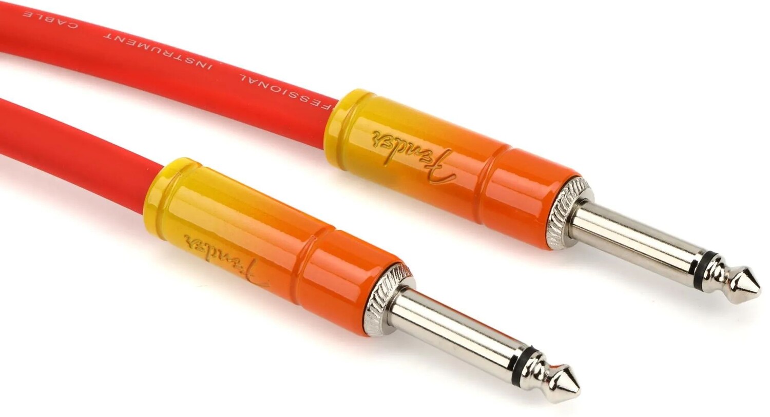 

Инструментальный кабель Fender Ombré Series Straight to Straight — 10 футов, Tequila Sunrise