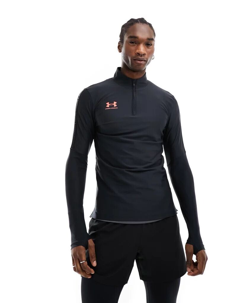 

Черный топ на молнии Under Armour Challenger Pro