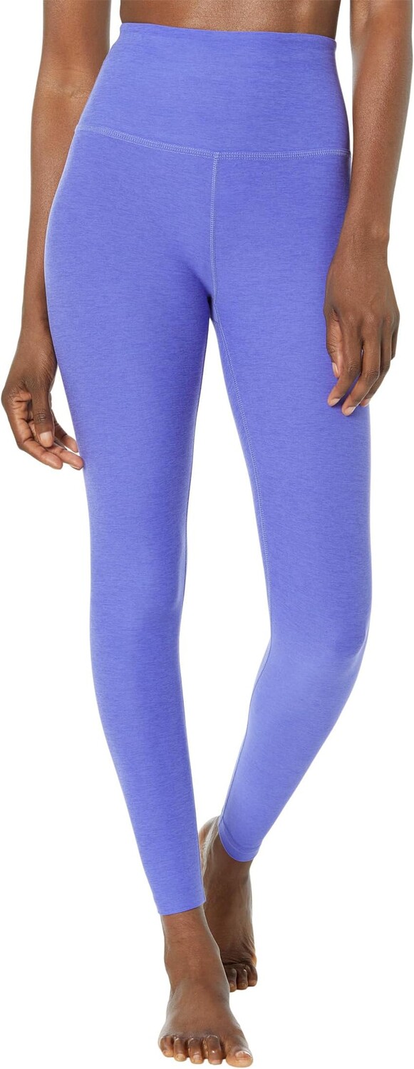 

Леггинсы миди с высокой талией Spacedye Beyond Yoga, цвет Ultra Violet Heather