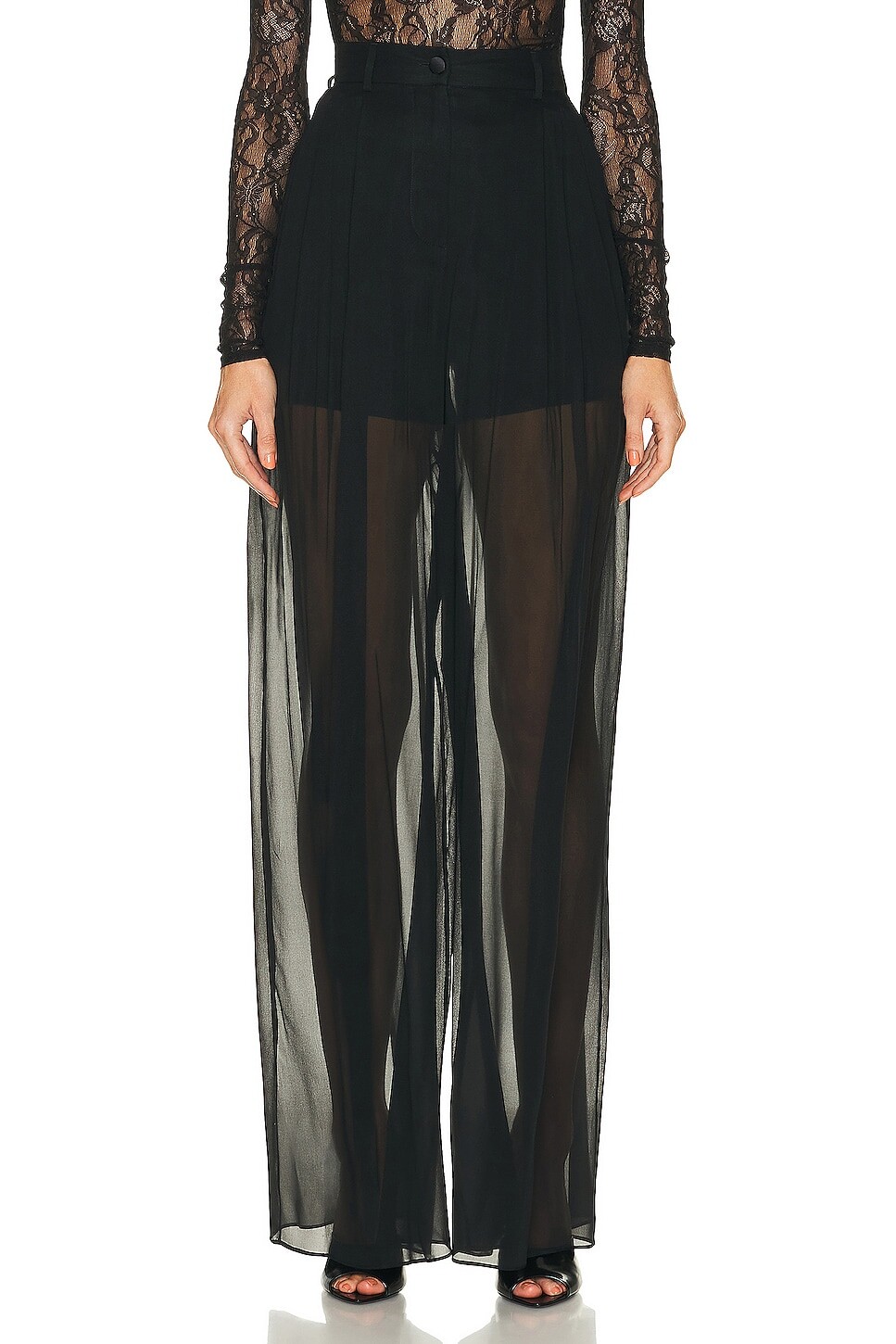 

Брюки Dolce & Gabbana High Waist Flare, неро